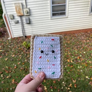 Crochet Poptart Plushie: Handmade Food Decor