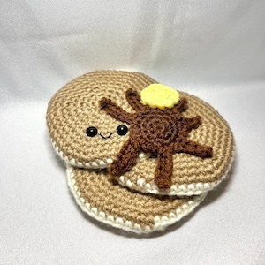 Crochet Pancakes Amigurumi, Home Decor, Food Stuff, Handmade Birthday Gift