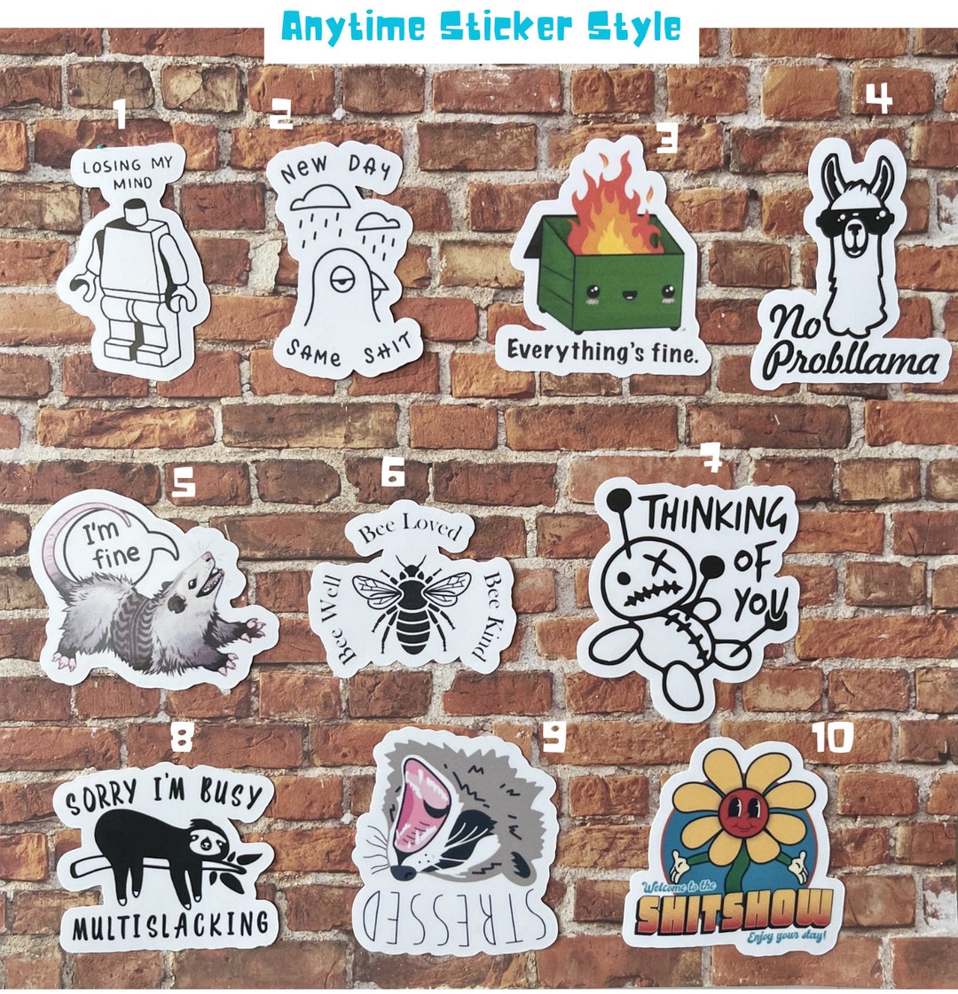 Express Your Feelings With These Funny Stickers. Place Them at Work ...