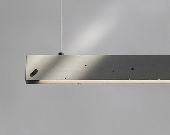 Linear concrete lamp, design lamp, industriālo lamp