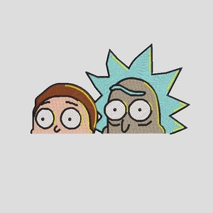 rick a morty radiazioni ricamo design pes, jef, dst, emb