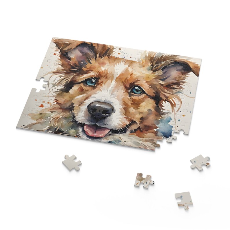 This puppy/dog puzzle is a brain-teasing jigsaw game featuring a pet-themed design, perfect as an educational toy and interactive indoor activity for family entertainment.