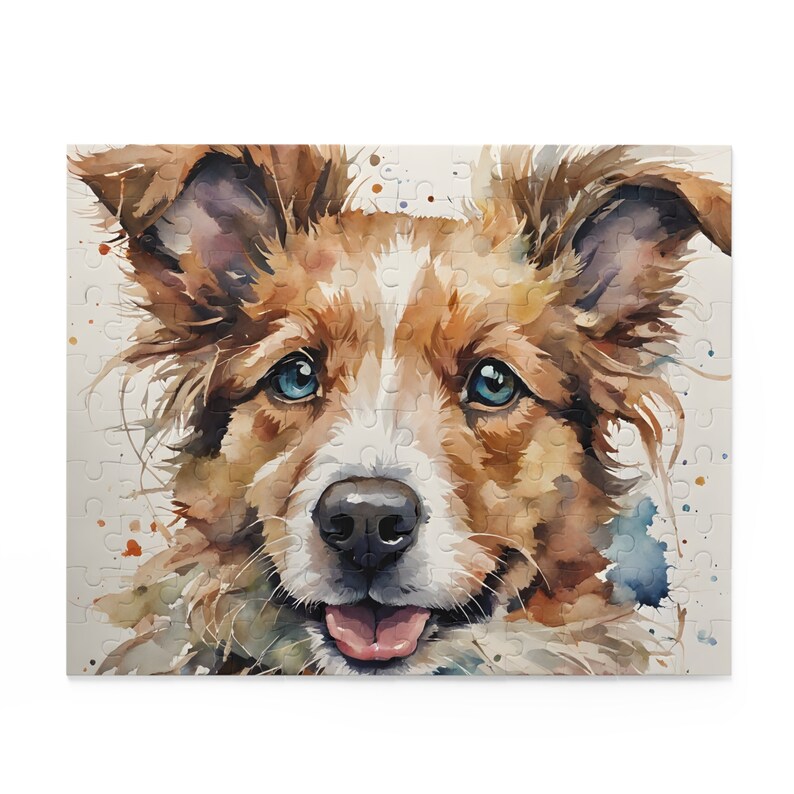 This puppy/dog puzzle is a brain-teasing jigsaw game featuring a pet-themed design, perfect as an educational toy and interactive indoor activity for family entertainment.