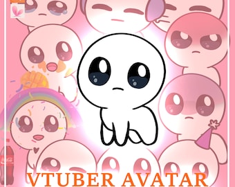 Meme de criatura Yippie VTUBER AVATAR totalmente equipado com expressões - modelo live2D bobo e fofo / Para ser sincero / Criatura autista / Yippee / Fortine & Cola