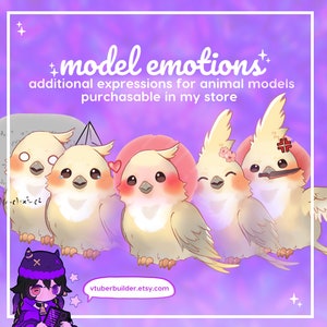 ADDITIONAL EXPRESSION for your comissioned pixel / animal VTUBER model