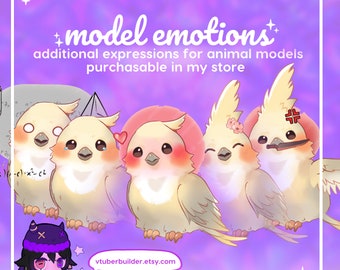 EXPRESSÃO ADICIONAL para seu modelo VTUBER de pixel/animal encomendado