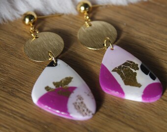 Polymer clay earrings