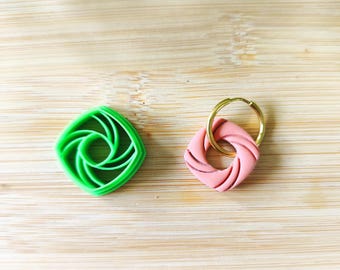 Cortadores de galletas 3D para hacer joyas y aros de arcilla polimérica intercambiables