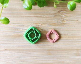 Cortadores de galletas 3D para hacer joyas y aros de arcilla polimérica intercambiables