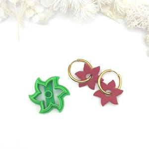 3D Cookie Cutters for Jewelry Making and Interchangeable Polymer Clay Hoop Earrings