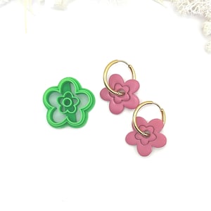 3D Cookie Cutters for Jewelry Making and Interchangeable Polymer Clay Hoop Earrings