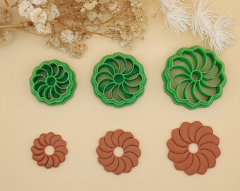 Cortadores de galletas 3D para hacer joyas y aros de arcilla polimérica intercambiables