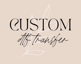 Custom DTF Transfer Print, DTF Transfer, Custom Crewneck Transfer, Ready To Press Transfer, Custom Heat Transfer Print, DTF Shirt Transfer