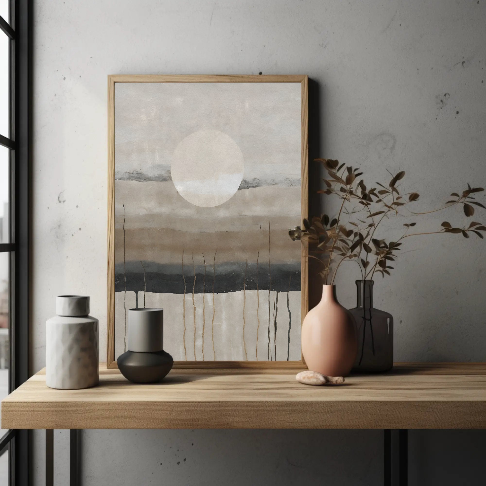 Wabi Sabi Wall Art Printable Japandi Art Printable Downloadable Neutral ...