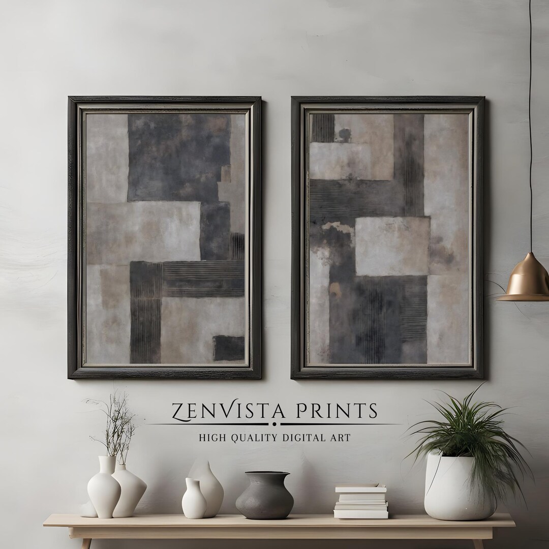 Wabi Sabi Printable Wall Art Set Wabi Sabi Abstract Art Prints Download ...