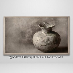 Neutral Still Life Frame Tv Art | Samsung Frame Tv Artwork | Modern Abstract Wabi Sabi Japandi Art | Earthy Textured Minimalist Art For Tv