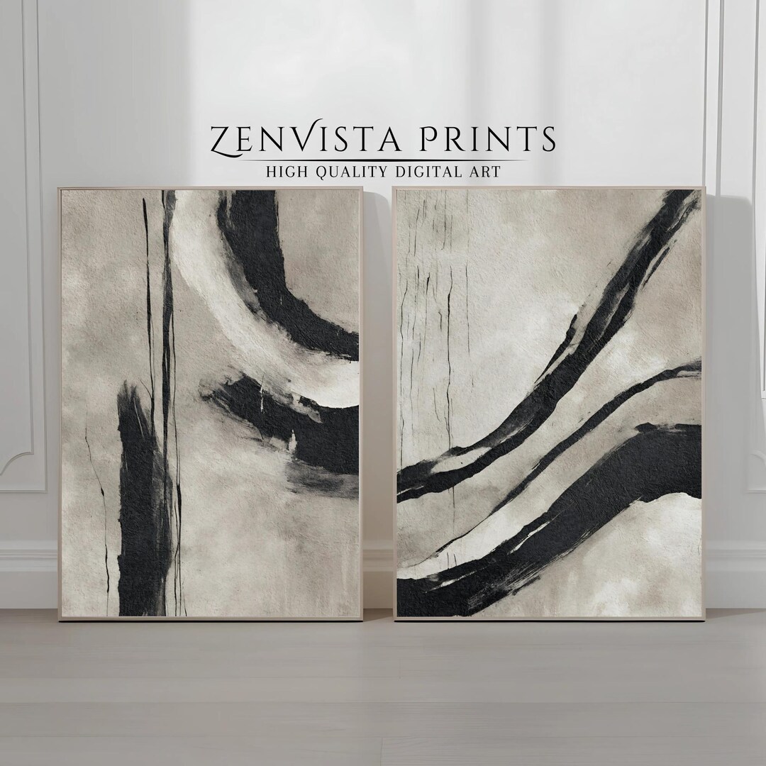Wabi Sabi Printable Wall Art Set | Wabi Sabi Abstract Art Prints ...