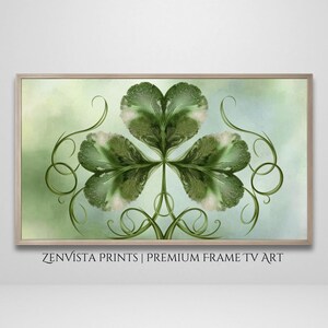 Irish Frame Tv Art St Patrick&#39;s Day | Vintage Shamrock Screensaver | Samsung Lg Tcl Tv Art Patty&#39;s Day Clover Frame Tv Digital  Art Download