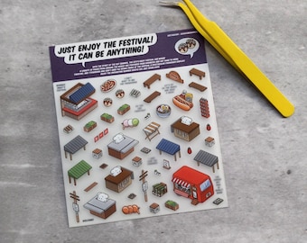GoodVibeSummer Momo Stickers - Festival Deco Kit