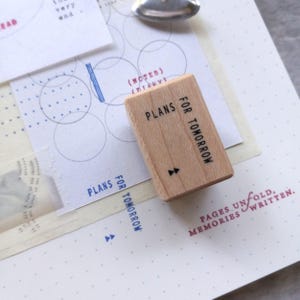 Nyret Design Rubber Stamps - Vol 10 Daily Aesthetic - No. 57 Plans for Tomorrow