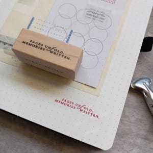 Nyret Design Rubber Stamps - Vol 10 Daily Aesthetic - No. 50 Pages Unfold