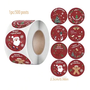 Christmas stickers, Christmas Labels, Festive Stickers, Gift Wrapping, Gift Tags, Xmas Present Stickers, Packaging Labels, Envelope Seals