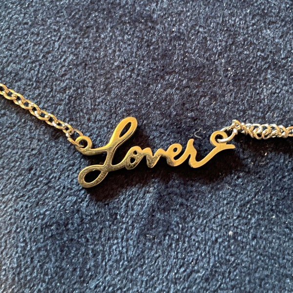 Taylor Swift lover necklace, Taylor Swift necklace, Taylor Swift merch, eras tour, eras tour outfit, lover era, Taylor Swift jewellery