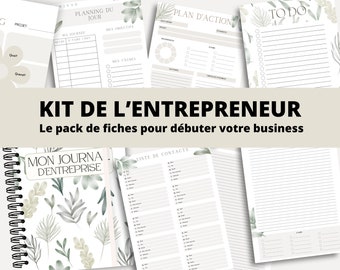 Kit de l'entrepreneur | en français | Business model | PDF | Imprimable | Lancer votre entreprise.