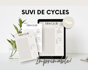 Seguimiento del ciclo | Seguimiento del período | Para imprimir | Envío instantáneo | PDF | Seguimiento del período | Seguimiento del período | en francés