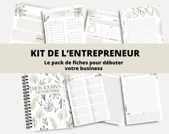 Entrepreneur's Kit | in French | Business model | PDF | Printable | Start your business.