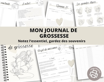 Pregnancy Journal to Fill In | Pregnancy Notebook | Pregnancy Keepsake Book | Pregnancy Tracker | Expectant Mother's Journal | Printable PDF