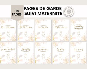 Pages de garde pour suivi à la maternité | en français | PDF | Imprimable | Suivi de la grossesse.