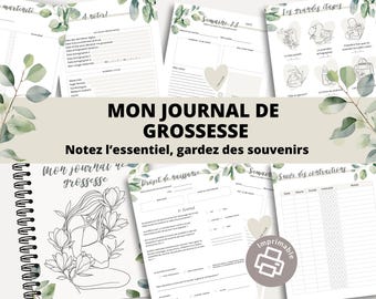 Pregnancy Journal to Fill In | Pregnancy Notebook | Pregnancy Keepsake Book | Pregnancy Tracker | Expectant Mother's Journal | Printable PDF