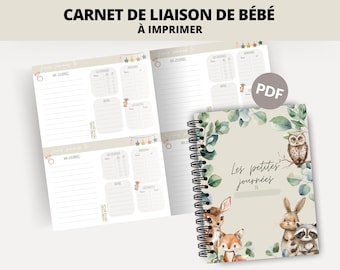Carnet de liaison bébé pour la garderie | Carnet crèche | Produit digital | Crèche bébé | en français | PDF | Imprimable | Suivi bébé