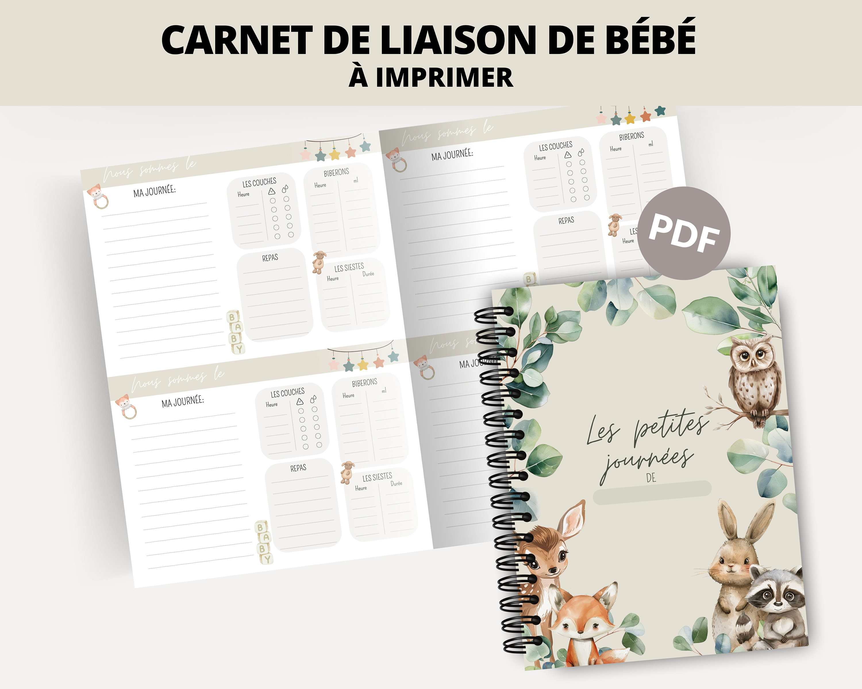 Mon Carnet De Liaison Babynote, Un Indispensable Pour Assistante Maternelle Creche Baby Sitter