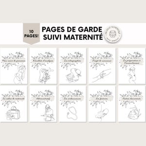 Pages de garde pour suivi à la maternité | en français | PDF | Imprimable | Suivi de la grossesse.