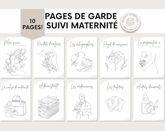 Pages de garde pour suivi à la maternité | en français | PDF | Imprimable | Suivi de la grossesse.