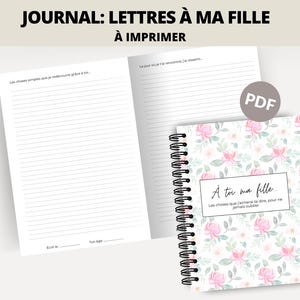 Letters to my daughter | Printable souvenir journal | Parent-child letter book | Digital birth gift | PDF
