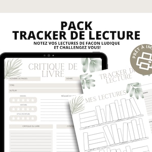 Rastreador de lectura | en francés | PDF | Imprimible | rastreador de libros.
