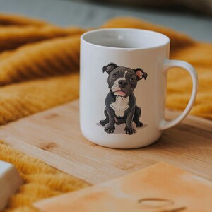 Pet Mug, Dog Mug, Gift Idea For Dog Lovers, Pet Memorial, Staffie Mug