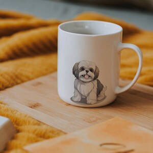 Pet Mug, Dog Mug, Gift Idea For Dog Lovers, Pet Memorial, Shih Tzu Mug