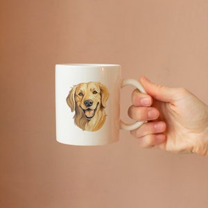 Pet Mug, Dog Mug, Gift Idea For Dog Lovers, Pet Memorial, Golden Retriever Mug
