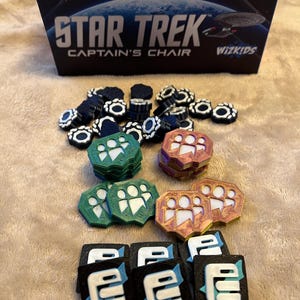 Star Trek: Silla del capitán [conjunto de 69 mejoras de fichas]