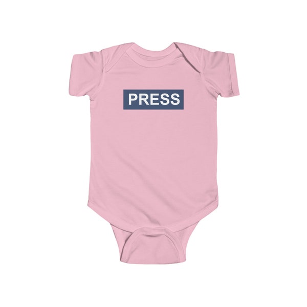 Journalist Honor Baby Onesie - Fine Jersey - Press Emblem - Gaza War Palestinian Heroes - Infant Wear
