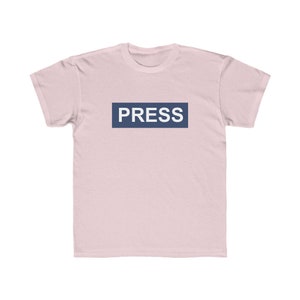 Kids' Gaza Journalist Honor Tee - 'Press' Front Design - Educational and Cultural Graphic T-Shirt