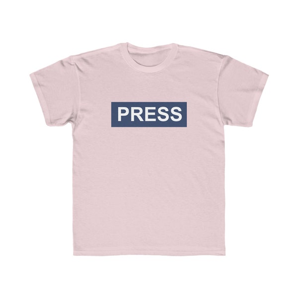 Kids' Gaza Journalist Honor Tee - 'Press' Front Design - Educational and Cultural Graphic T-Shirt