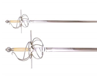 Replica Italian rapier with curved guard, 16th century