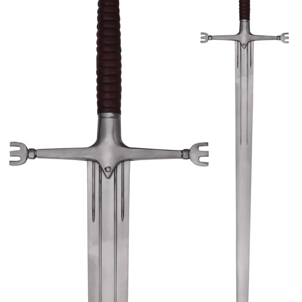 Replica of Irish Two-Handed Gallowglass Sword with Ring Knob – 16th Century