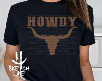 Howdy Western Png Shirt Design Digital, Trendy Western Png, Png Shirts Design, Western Png For Shirts, Howdy Digital Trendy Png For Shirts