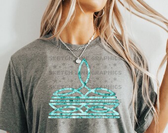 Turquoise Jewelry Boot Stitch Png, Boot Stitch Png, Western Trendy Sublimation Digital Design Download Png, Boujee Western Png, Cowboy Png